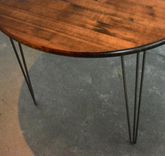 Round Industrial Modern Kitchen Table 2 small