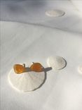 Sea Glass Earrings Amber 1 small
