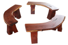 3 Peice Brazilian Hardwood Bench Set 1 small