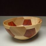 Segmented Wooden Soccer Bowl 1 small