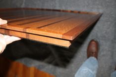 Large Oak And Walnut Tray 3 small