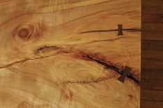 Ambrosia Maple Slab Dining Table, Live Edge 4 small