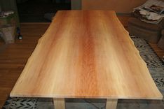 Sycamore Dining Table With Live Edges 5 small