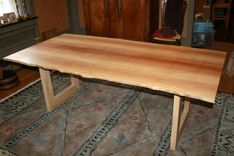 Sycamore Dining Table With Live Edges 1 small