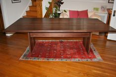 Large Walnut Dining Table 1 small