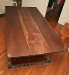 Large Walnut Dining Table 3 small