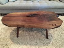 Walnut Slab Coffee Table With Live Edges 1 small