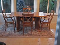 Swamp White Oak Dining Table, Live Edge 2 small