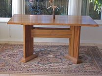 Swamp White Oak Dining Table, Live Edge 1 small