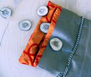 Purse, Soft Leather Clutch 5 small