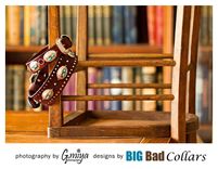 Vintage Authentic Native American Turquoise And Silver Dog Collar. 7 small