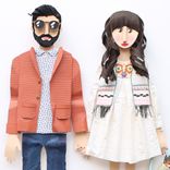 Custom Couple Paper Portrait 4 small