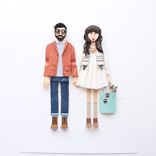 Custom Couple Paper Portrait 2 small