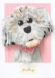 Custom Dog Portrait Made From Paper 5 X 7 2 small