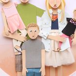 Custom Family Portrait Made From Paper 3 small