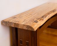 Live Edge Craftsman Style Wood Bench 2 small