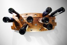 Reclaimed Barrel-Stave Wine Rack 1 small