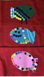 Stained Glass Windows Of Child's Art Work - One Fish, Two Fish 4 small