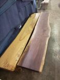 Walnut Or Ash Live Edge Bench Solid Slab Wood Built Darn Tough 1 small