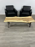 Rustic Coffee Table, Black Gum Coffee Table, Live Edge Coffee Table,  A Legs, Sawhorse 6 small