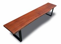 Rustic And Exotic Wood Dining Benches 3 small