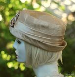 Edwardian Ridding Bucket Hat In Pale Gold And Champagne 3 small
