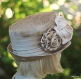 Edwardian Ridding Bucket Hat In Pale Gold And Champagne 4 small