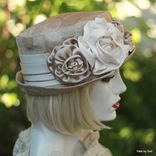 Edwardian Ridding Bucket Hat In Pale Gold And Champagne 5 small