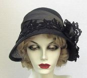 Couture Vintage Style Cloche Women's Hat 4 small