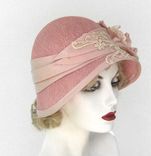 Vintage Style Shabby Chic Cloche Summer Hat 2 small