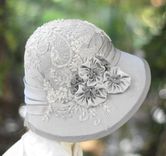 1920s Vintage Edwardian Downton Abbey Formal Sun Summer Hat 2 small