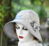 1920s Vintage Edwardian Downton Abbey Formal Sun Summer Hat 5 small