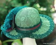 Titanic Style Wide Brim  Edwardian Summer Hat 2 small