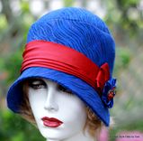 Classic Art Deco 1920'S Hat In Heavy Texture Earth Tones 1 small