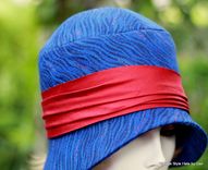 Classic Art Deco 1920'S Hat In Heavy Texture Earth Tones 3 small