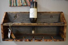 Barn Wood Wine Rack 1 small