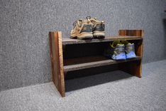 Barn Wood Shoe Rack 1 small