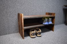 Barn Wood Shoe Rack 2 small