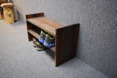 Barn Wood Shoe Rack 3 small