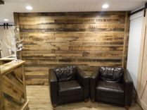 Custom Made Reclaimed Barn Board Bar 2 small