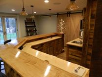 Custom Made Reclaimed Barn Board Bar 3 small