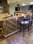 Custom Made Reclaimed Barn Board Bar 5 small