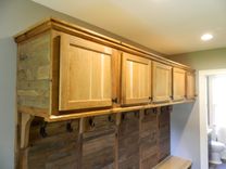 Reclaimed Barn Board With Sliding Barn Door Mudroom 2 small