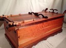 Cedar-Lined  Chest Made With  Walnut And  Cherry. 1 small