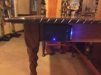 Walnut And Cherry Personal Desk 4 small