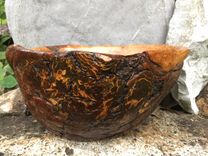 Natural Oak Burl Bowl. 2 small