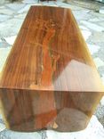 Walnut With Cherry Inlay Coffee Table. 1 small