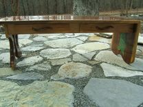 Walnut With Cherry Inlay Coffee Table. 2 small