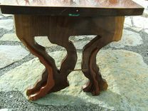 Walnut With Cherry Inlay Coffee Table. 3 small