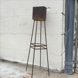 Steel W/ Patina Pots 5 small